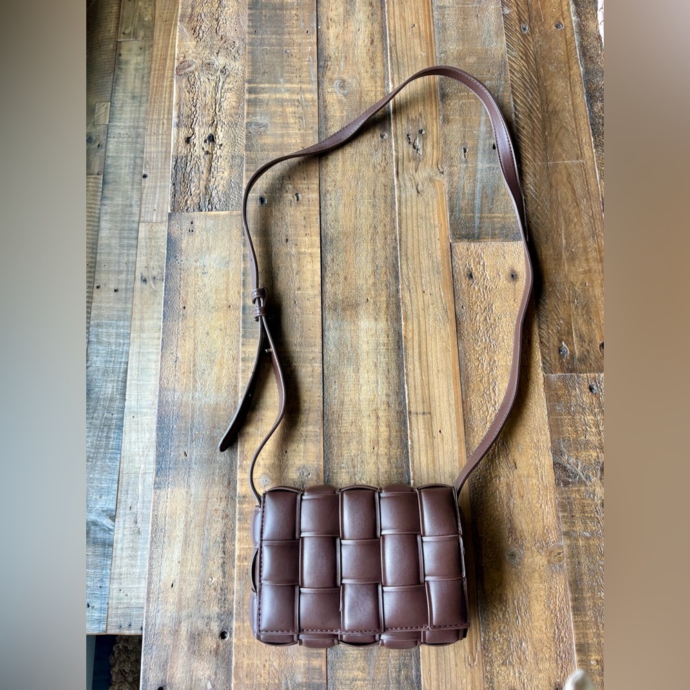 Billini Brown  Quilted Purse